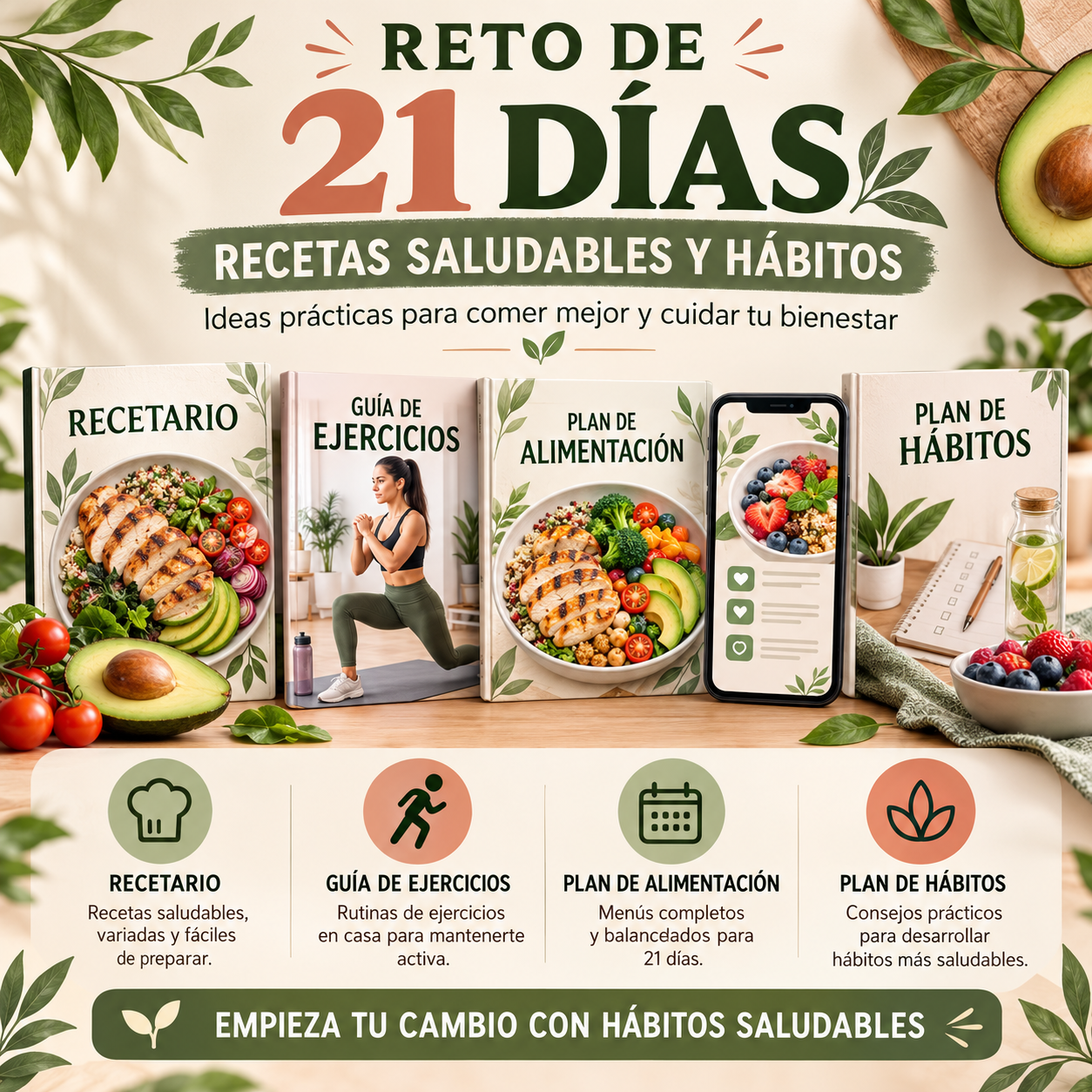 Home reto de 21 días saludables